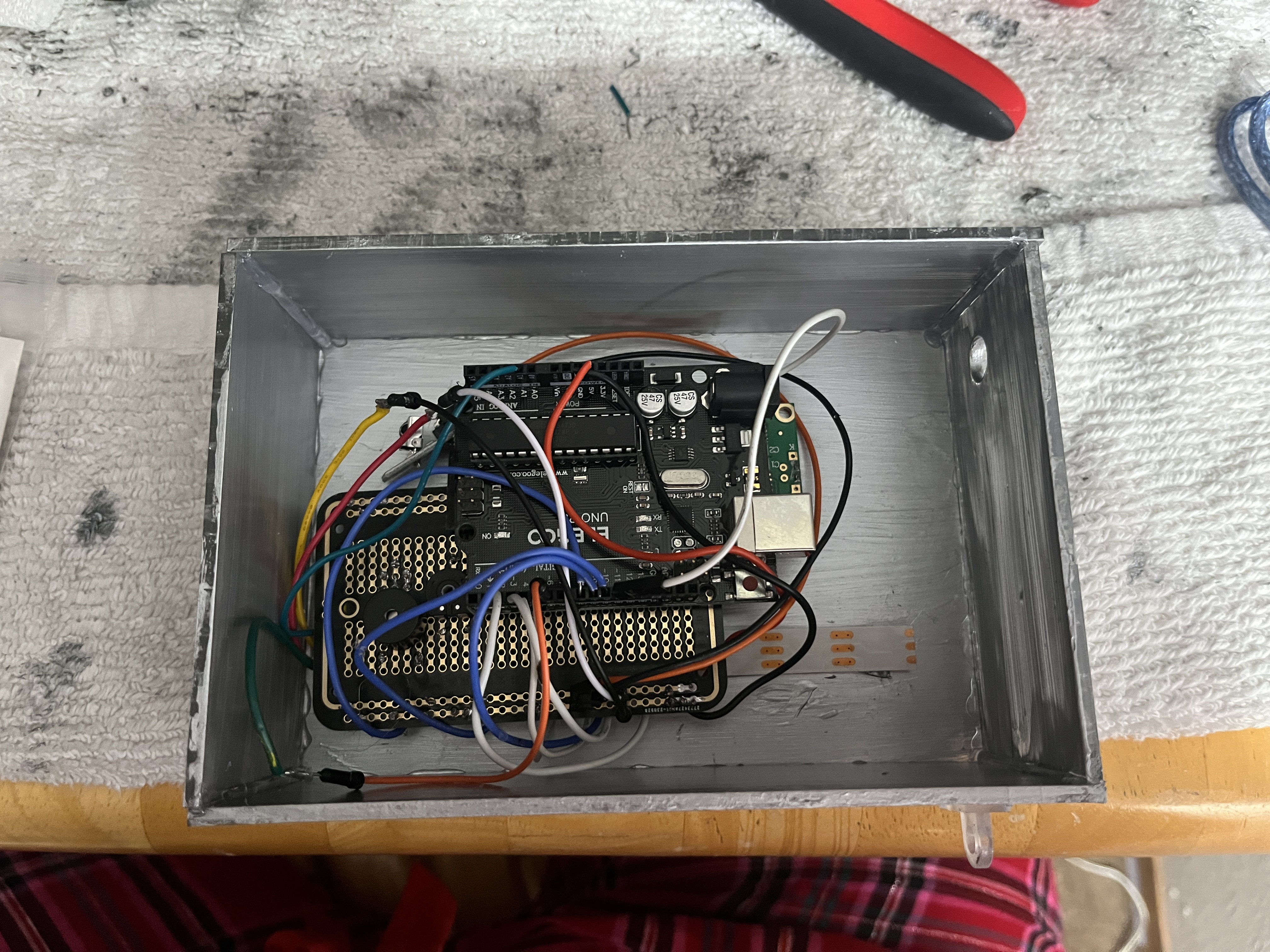 Iteration 2 — circuit in enclosure